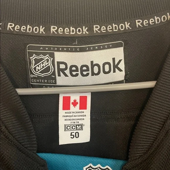 Reebok San Jose Sharks Evgeni Nabokov 20 hockey NHL Jersey - Picture 4 of 9